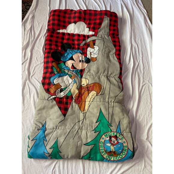 Mickey Mouse Sleeping Bag Kids Campout Adventure Cutter - Picture 1 of 8